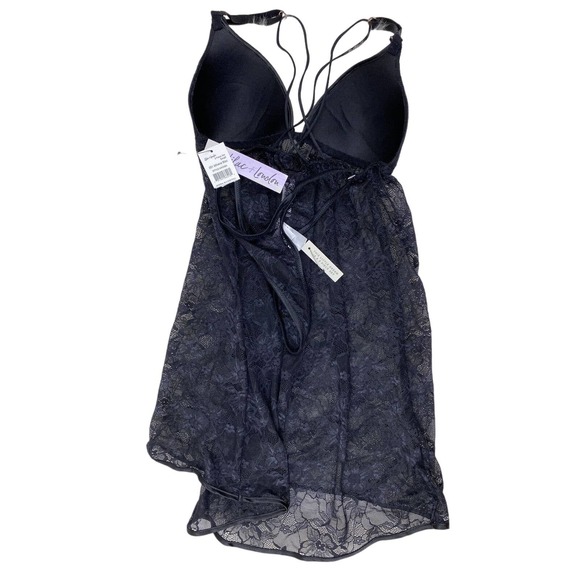 Girl Next Door Babydoll & Crotchless Panty Lilac L-xl